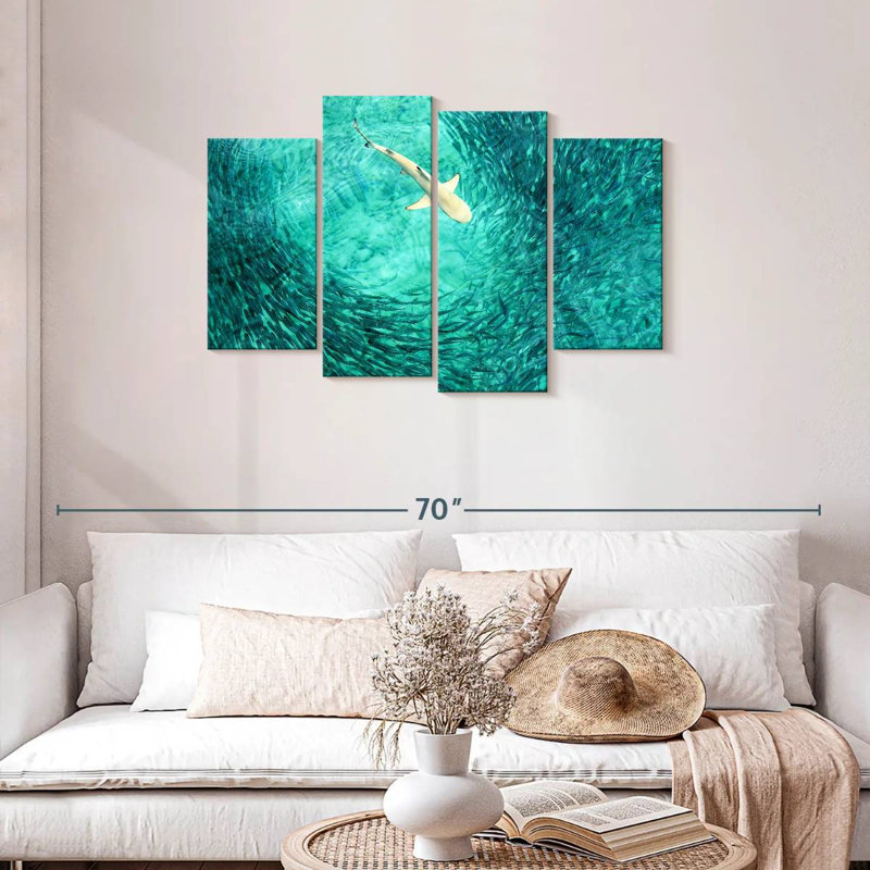 Shark Prey, 27" H x 43" W