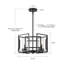 4-light Lantern Geometric Minimalist Marco Pendant Lamp or Semi Flush Mount-458871688