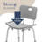 Aluminum Shower Chair With Back