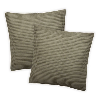 Jaelynn Hotel Waffle Cotton Cushion Cover