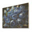 «Azure Blue Tulips Bloom», art mural panneau de bois sur bois de pin naturel-101408429