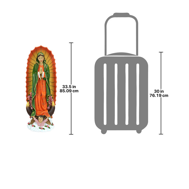 Statue religieuse La Vierge de Guadalupe, Grand