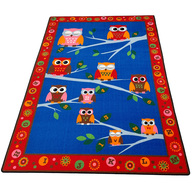 Tapis pour enfants Hoot-Hoot Owl, Rectangle 7 pi 6 po x 12 pi