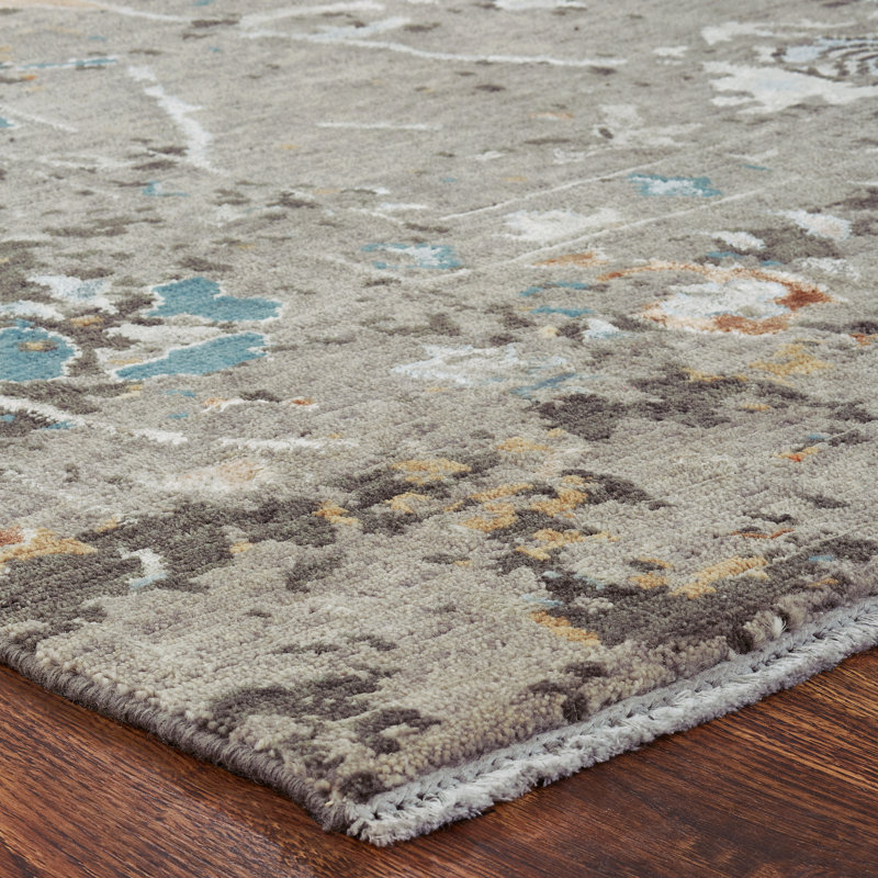 Illusion Weave Hand Knotted Abstract Area Rug, Runner 2'6" x 10'