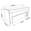 Birdsall 120Lx35Wx45H cm LED TV Stand/TV Cabinet, 2 Flip Doors, RGB Remote, 12W, Particleboard, For 47" TVs-1292943130