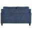 Causeuse Horatio 58 po, chenille bleu marine-1482289357