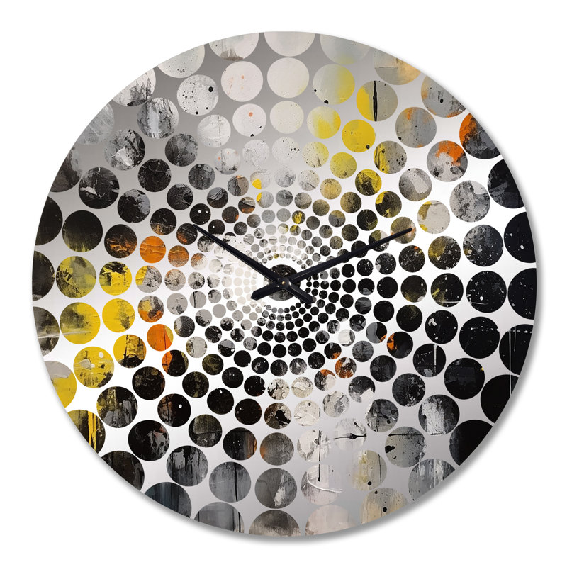 Oleanna - Horloge murale abstraite en marbre, Grand