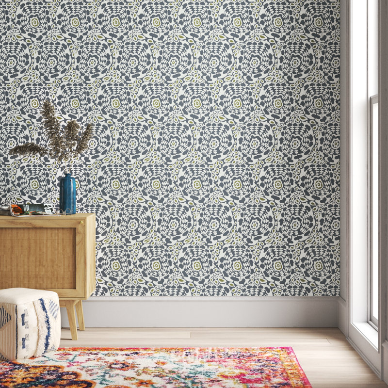 Rouleau de papier peint L 33 pi x l 20,5 po Ayalisse, Ardoise