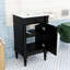 Meuble-lavabo de style rétro avec rangement intelligent et assemblage facile-191141781