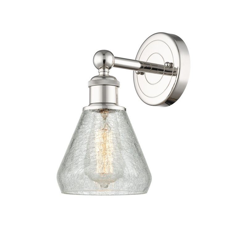 Chewton Armed Sconce, Polished Nickel