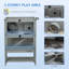 Cage à hamster en bois avec tablette de rangement Pawhut