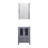 Bath Vanity 24 In. W X 18.25 In. D, Ceramic Top, And 22 In. Mirror
