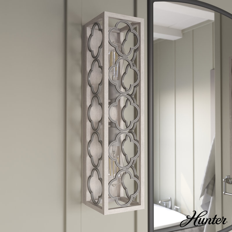Gablecrest 2 - Light Flush Mounted Wall Sconce, Distressed White