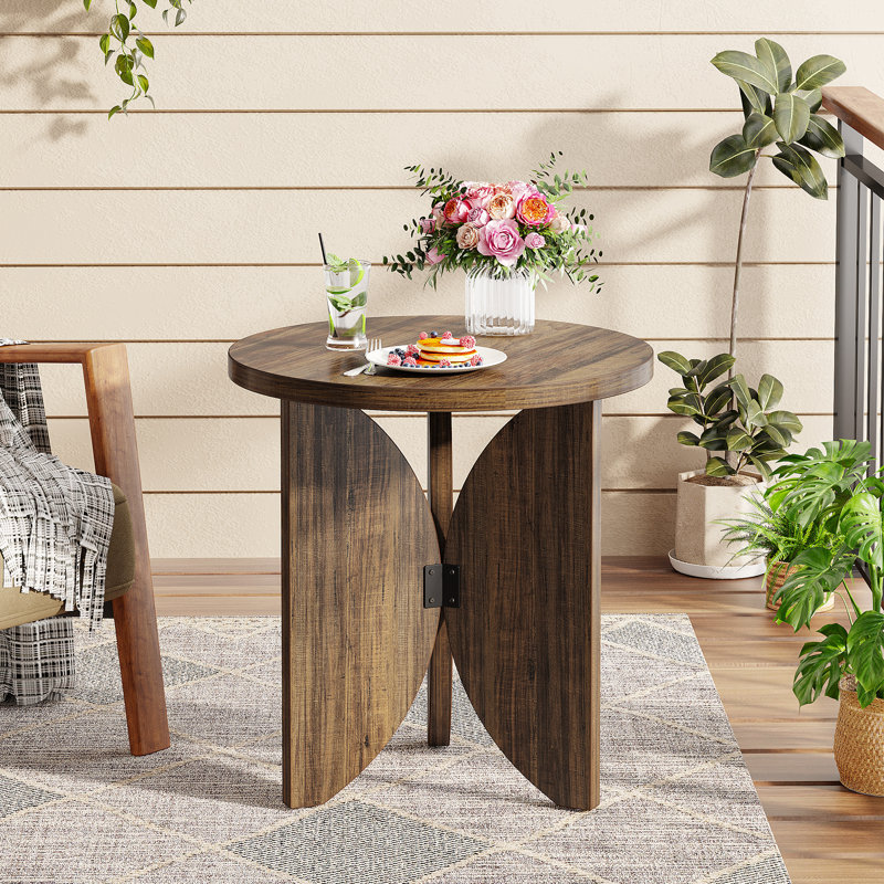 Table de bout ronde en bois