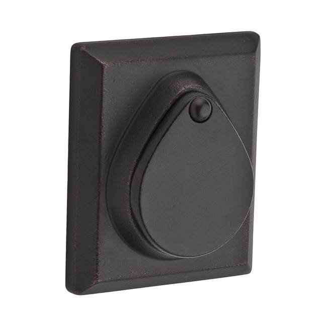 Rustic Square Double Cylinder Deadbolt with Smartkey Baldwin