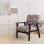 Fauteuil d'appoint rembourré à motifs Peach and Blue Patchwork
