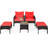 Choudhury 4 - Person Patio Conversation Set with Cushions-1202985072