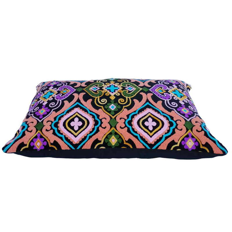 Nero Floral Rectangular Cushion