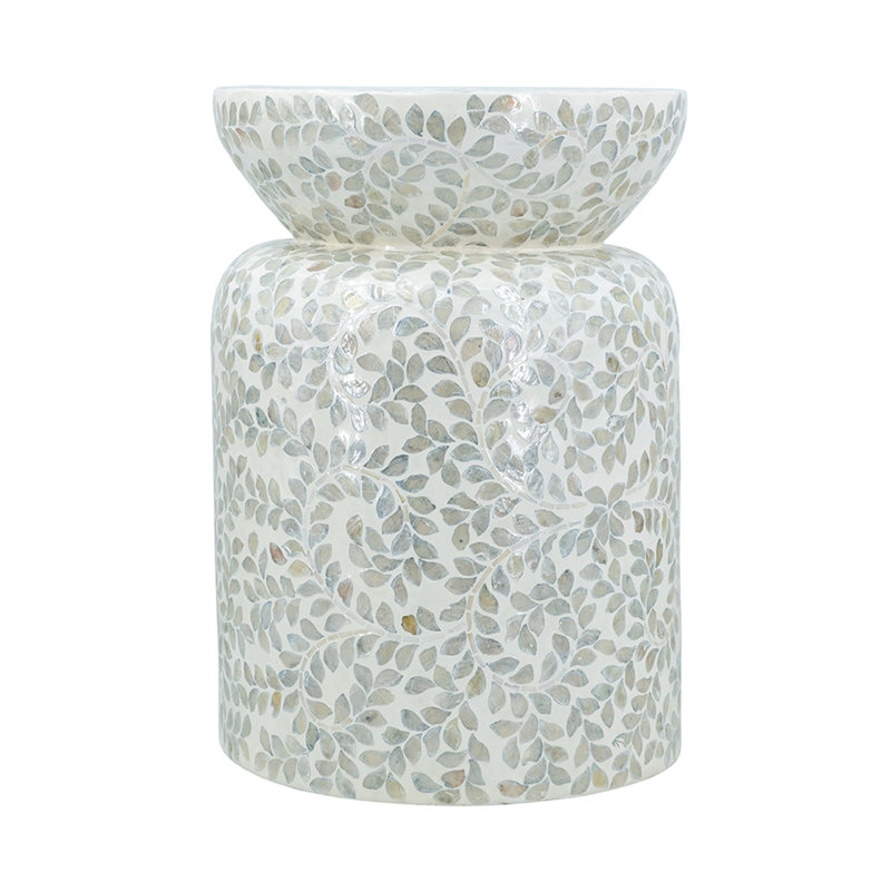 Table d'appoint ronde en bambou