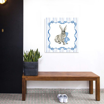 Impression d'art mural abstrait Bluebonnet Bunnies