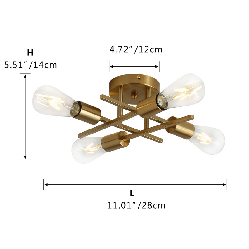Boyette Semi Flush Mount