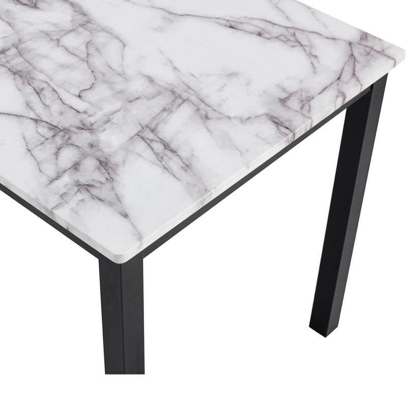 Yanitzia Faux Marble Top Dining Set
