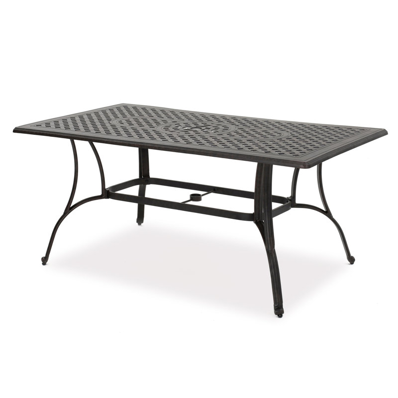 Outdoor Cast Aluminum Rectangular Dining Table