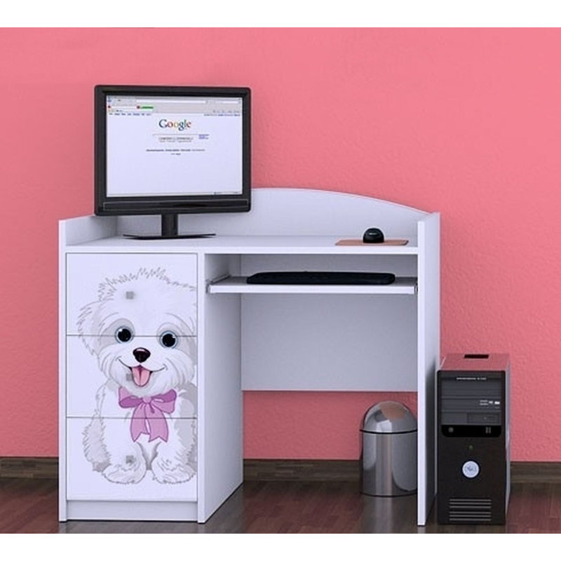 Topher 100cm Computer Desk, White