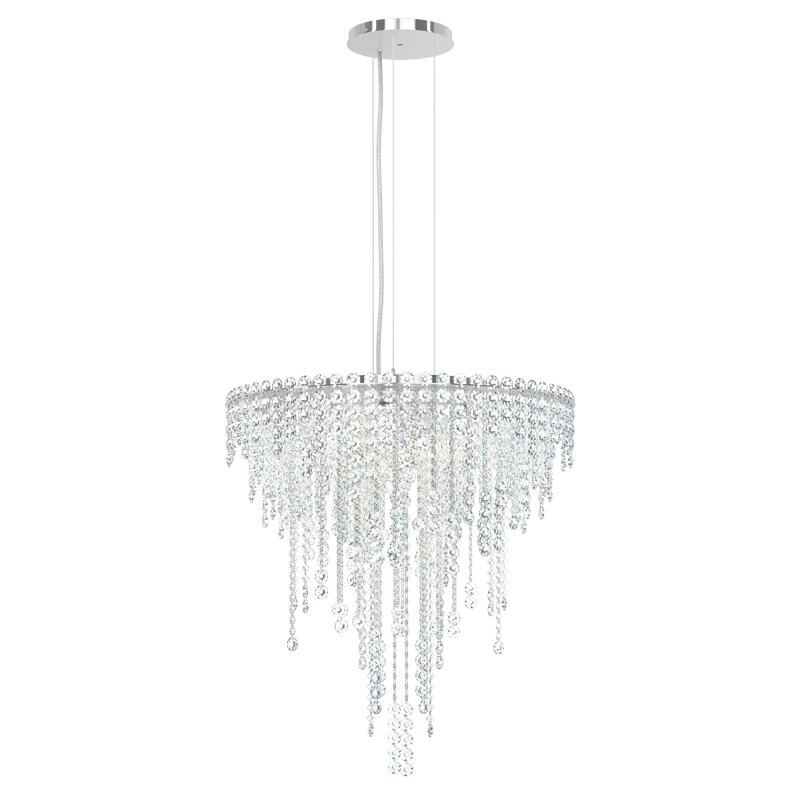 Chantant 10 - Light Crystal Geometric Chandelier, Heritage Handcut