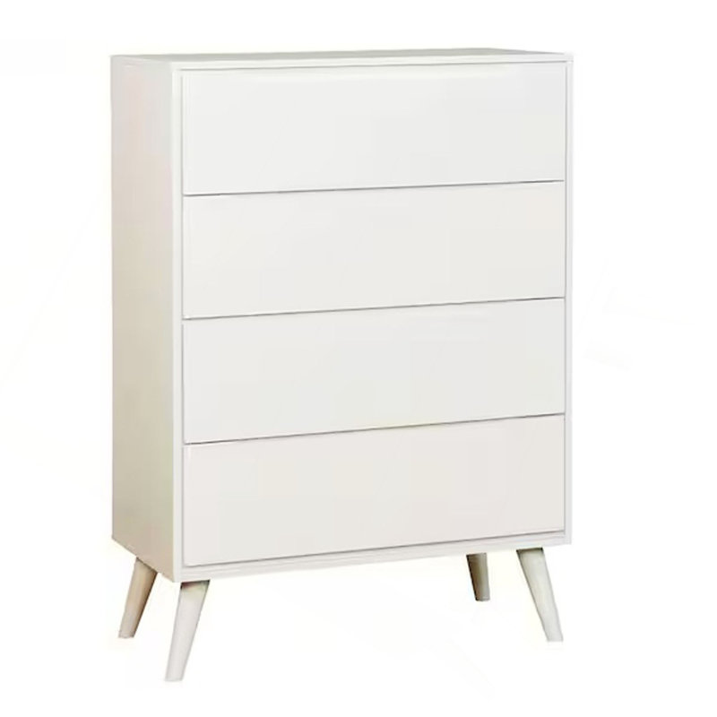Commode et commode 1 pièce modernes de style Mid-Century, Blanc