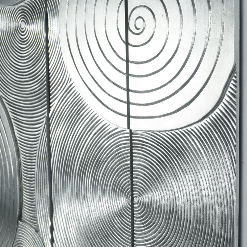 Handmade Abstract Wall Decor on Solid Wood