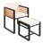 Phillip Patio Acacia Wood Dining Set with Cushions & Ottomans-883207386-888871952