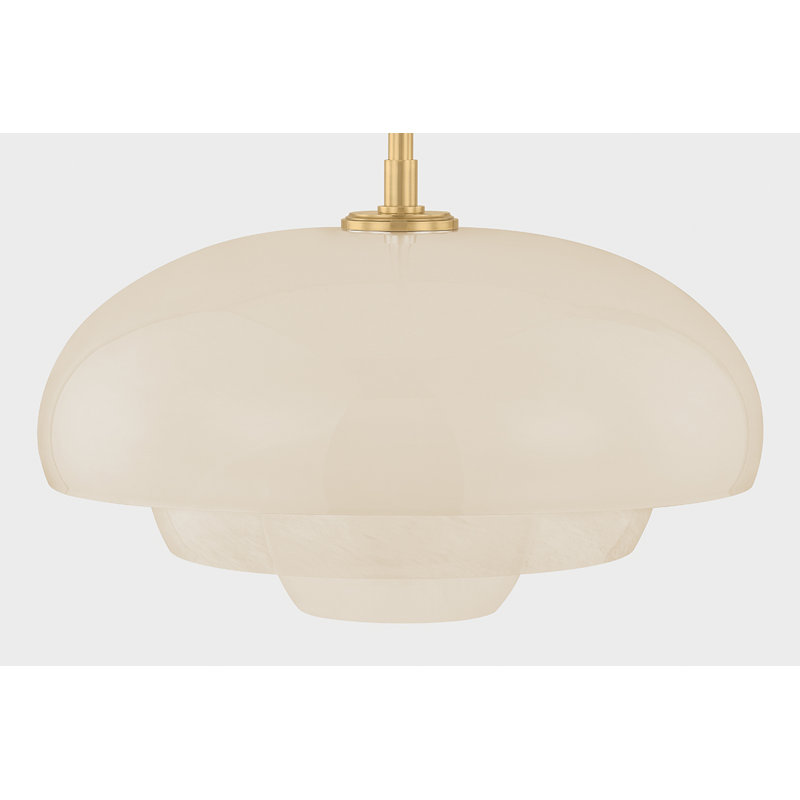Luminaire suspendu en laiton vieilli Auburndale, Laiton
