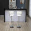 Ensemble de 2 tabourets de bar pivotants à hauteur de comptoir réglable avec repose-pieds pour cuisine, salle à manger 2PC / ENSEMBLE