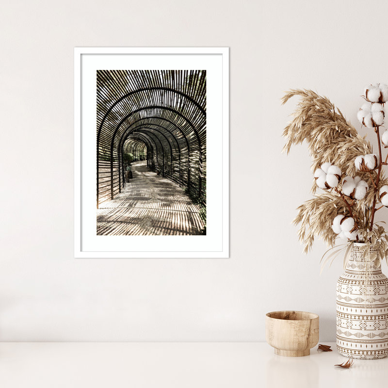 Nihan Shadow Garden by Shot by Clint Wood Framed Wall Art Print, White , 25" H x 19" W