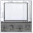 Jehoram Gray Finish Mirror
