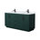 Meuble-lavabo double autoportant 66 po avec plateau en marbre Miranda