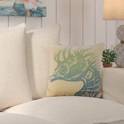 Fruitland Seahorse Ombre Throw Pillow