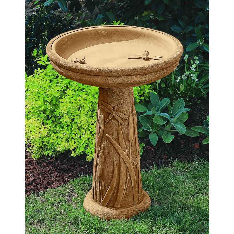 Bassin pour oiseaux, Travertin
