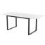Extendable Metal Base Dining Table