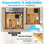 Bamboo Cutlery Drawer Organiser Extendable Flatware Caddy