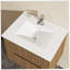 Meuble-lavabo mural 24 po avec lavabo à cuve flottante noyer flottant Goodyo