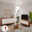 Ensemble de meubles de salon 2 pièces avec meuble télé 3 portes et buffet 4 portes-130451861