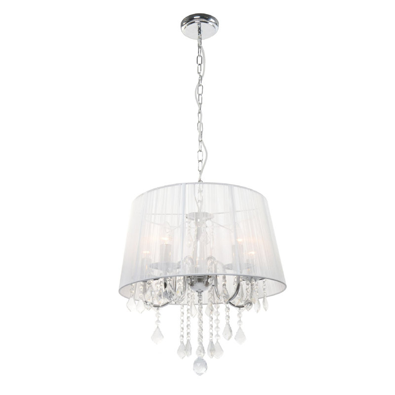 Keiran 3 - Light Drum Chandelier, Silver
