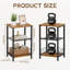 Annaelise 40cm W Metal Bedside Table
