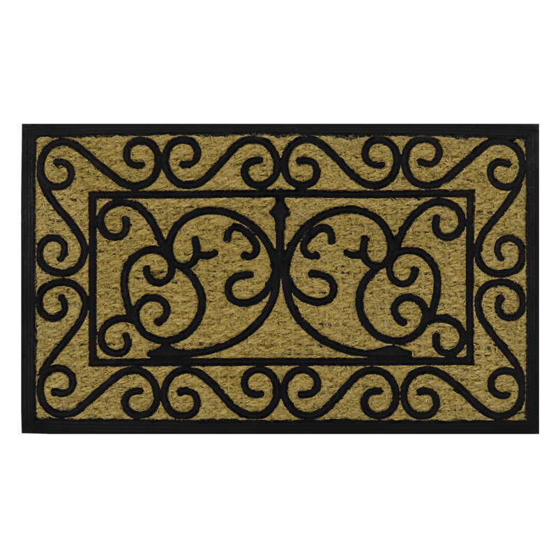 Non-Slip Geometric Outdoor Doormat