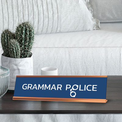Porte-affiche Grammar Police