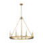 Lustre 8 lumières en laiton frotté Parker