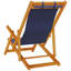 Beach Chair with Cushion Folding Solid Acacia Wood Garden Lounge Patio-1953303041