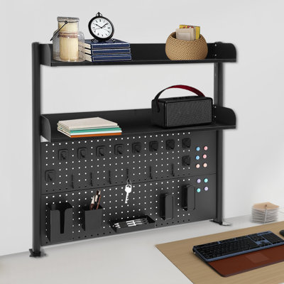 Desktop Bookshelf Multipurpose Clip-On Desk Organiser Countertop Bookcase For Study Rooms, Bedrooms, Children's Rooms